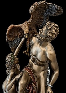 Prometheus bronze figur detaljeret samlerobjekt fra MaxGaver